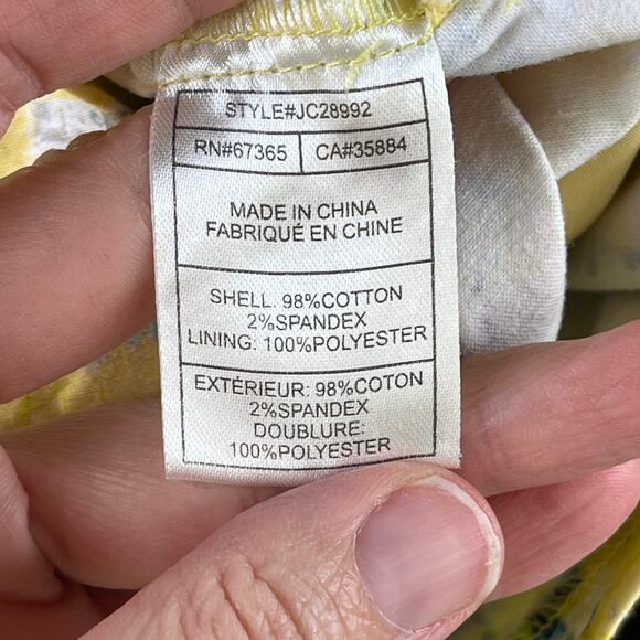 Jack by BB Dakota Abstract Yellow and Black Mini Dress - Picture 9 of 9